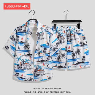 เสื้อฮาวาย ชุด เสื้อเที่ยวทะเล hawaii แขนสั้น ลายดอกไม้ หลายสไตล์ เสื้อลายใหม่ล่าสุด เหมาะสำหรับผู้ชายและผู้หญิงทุกคน
