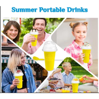 Slushy CUP แก้วทำสเลอปี้– แก้วซิลิโคนบีบได้ ช่วยให้เครื่องดื่มกลายเป็นเกล็ดน้ำแข็งเร็วขึ้น