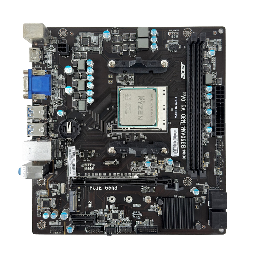 [มือสอง] ชุดคุ้ม Acer B350AM4-M3D + AMD Ryzen 7 PRO 2700 (8C/16T) สภาพสวย ประกัน 90 วัน