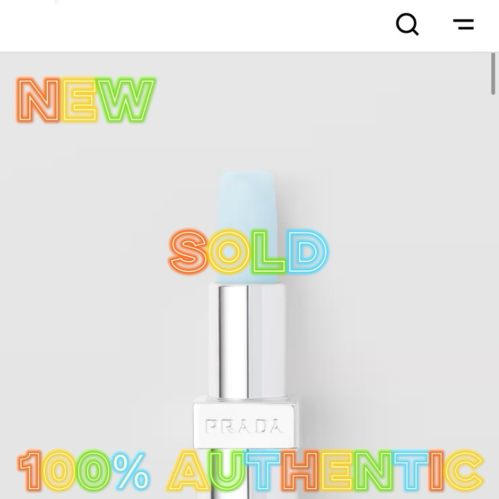 ✖️ลดจากราคาเคาน์เตอร์ 2,500 บาท P•rada Lip balm สีฟ้า