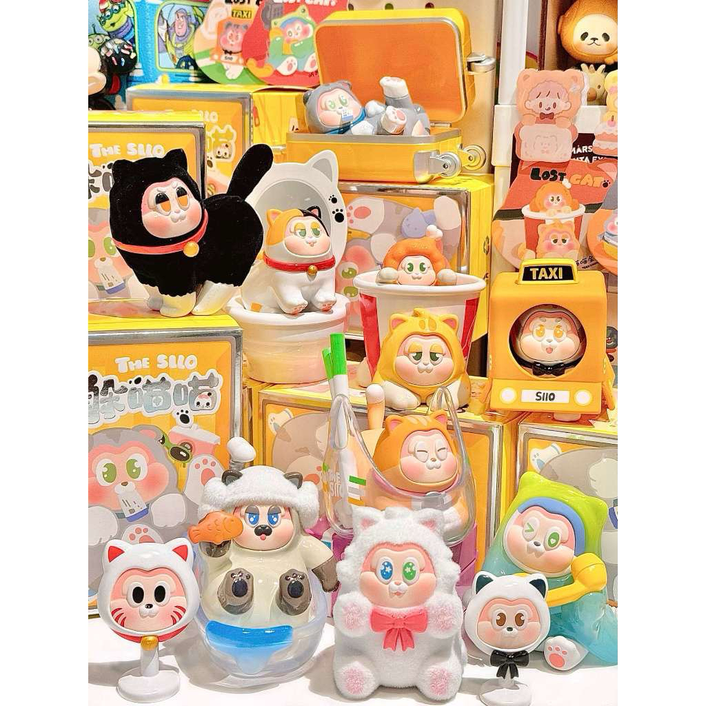 พร้อมส่งแบบเช็คการ์ด  The SLLO Hide Meow Series Cat Blind Box