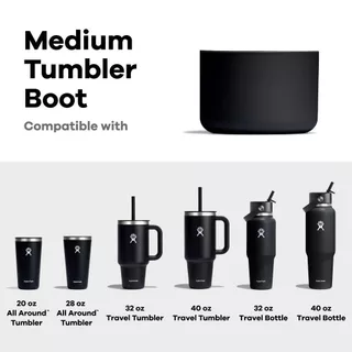 HYDRO FLASK TUMBLER BOOT MEDIUM FLEX ยางรองแก้วกันกระแทก SIZE M สำหรับขนาด Tumbler ขนาด 20 - 40 oz ของแท้