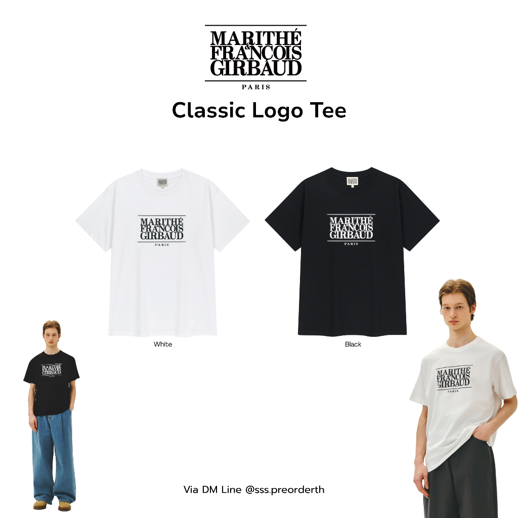 [ พร้อมส่งในไทย ] เสื้อยืด MARITHE Classic Logo Tee