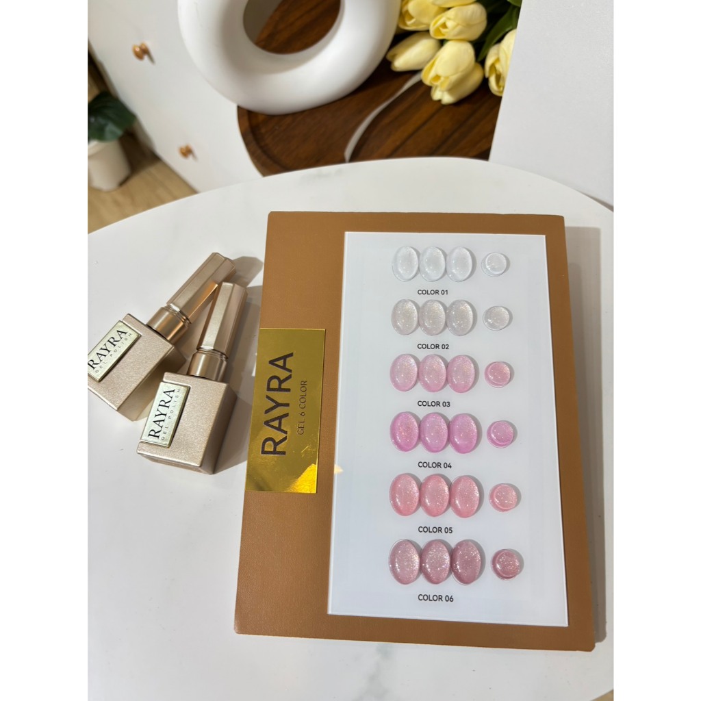Rayra Shimmer 6 สี ( RP9 ) NON-TPO ไม่มีสารtpo พร้อมชาร์จสำเร็จรูป