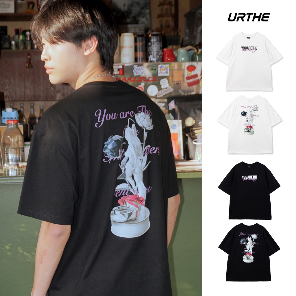 URTHE - เสื้อยืด เสื้อยืดคอกลม Oversize รุ่น YOUARETHE BLESSING TEE