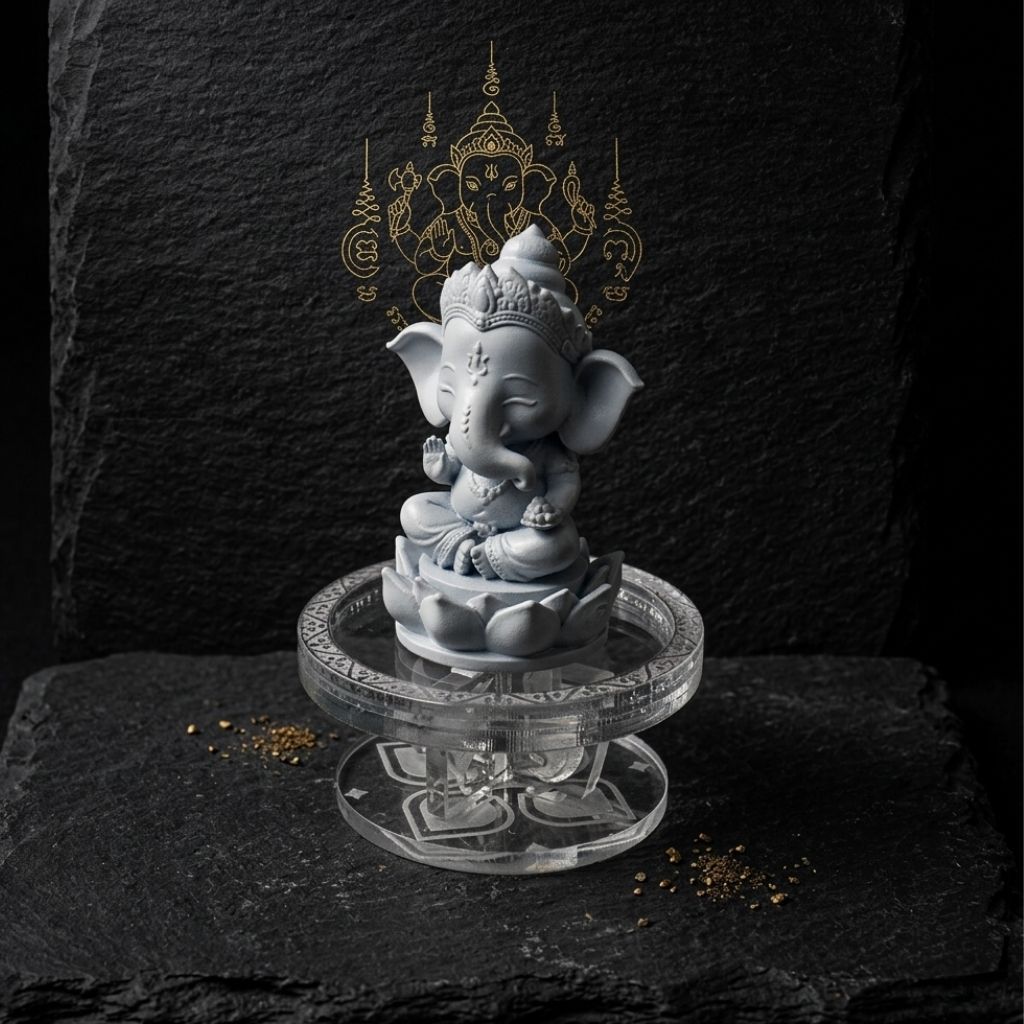 พานมินิอะคริลิคใส ฐานวางพระจิ๋ว พานรองพระ พานใสตั้งพระ ขนาดเล็ก สำหรับพระองค์จิ๋ว ของมงคล หิ้งพระ PCR492 – โปรปัง