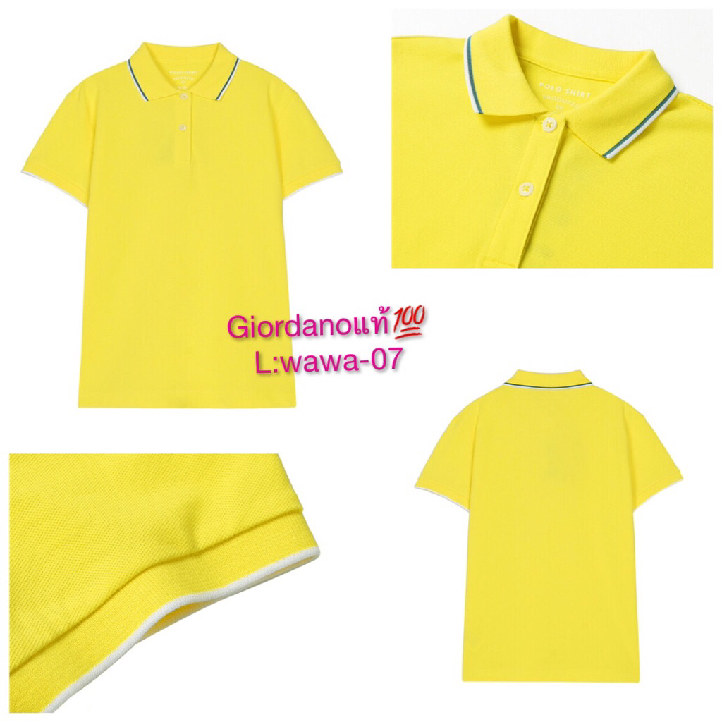 Sale 🔥🔥เสื้อโปโลผู้หญิง Giordano แบรนด์แท้ Size M อก 34 1 แถม 1