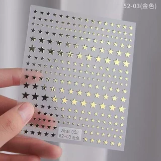 สติกเกอร์ติดเล็บ รูปดาวแสนสวย มี4สีให้เลือก แผ่นละ 9 บาท สินค้าพร้อมส่งในไทย