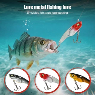 เหยื่อตกปลาโลหะ10กรัม 14กรัมFishing Lureอุปกรณ์ตกปลา ตา3D 1ชิ้น