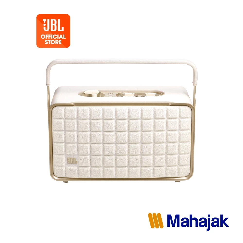 JBL Authentics 300 ลำโพงสมาร์ทโฮมเชื่อมต่อ Wi-Fi และ Bluetooth ออกแบบสไตล์ Retro มีแบตในตัว ใช้งานได้นานสูงสุด 8 ชั่วโมง