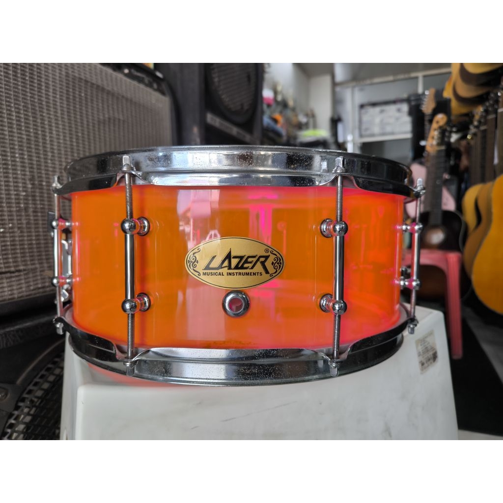 กลองสแนร์Lazer5" สีส้มสวยงาม