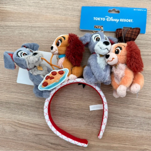 พวงกุญแจห้อยกระเป๋า และ พวงกุญแจ เลดี้แอนแทรมป์ Lady and Tramp แท้ จาก Tokyo Disneyland 🇯🇵