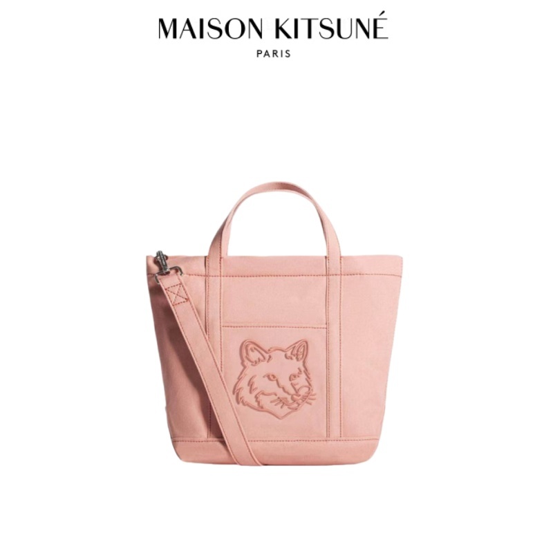 Maison Kitsune🇯🇵  Small trumpet tote crossbody bag กระเป๋าสะพายข้างไซส์เล็ก
