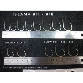ตัวเบ็ด SKD ISEAMA High Carbon Hook สำหรับการผูกเบ็ดตกปลาแบบ Jigging