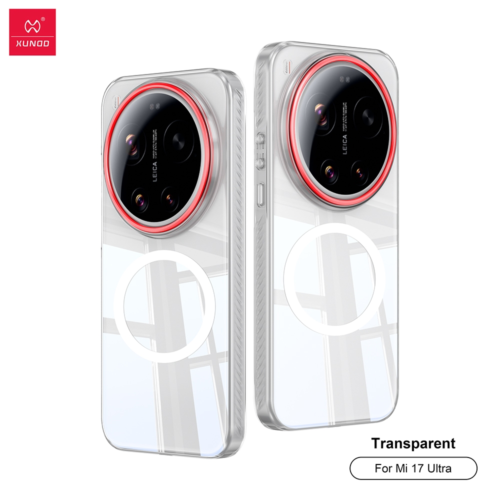 XUNDD Case สําหรับ Xiaomi 17 Ultra เคสโทรศัพท์แบบแม่เหล็ก กรณีคริสตัลใสปลอกบางเฉียบ เคสโทรศัพท์แบบใส