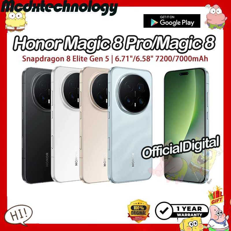 Honor Magic 8 Pro Honor Magic 8 Snapdragon 8 Elite Gen 5  | สนับสนุนไทยและ Google | รับประกัน 12 เดื