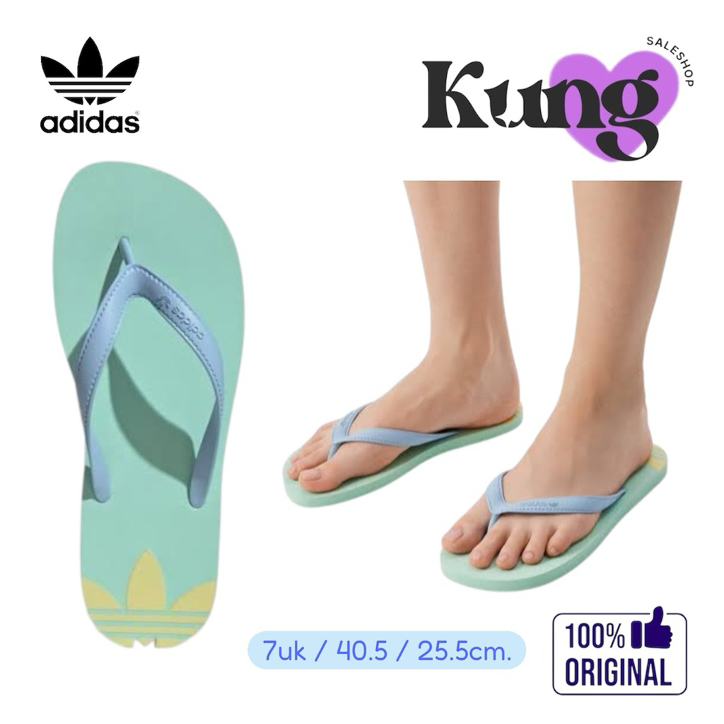 รองเท้าแตะ adidas เบอร์ 7uk/40.5/25.5cm แท้ 💯