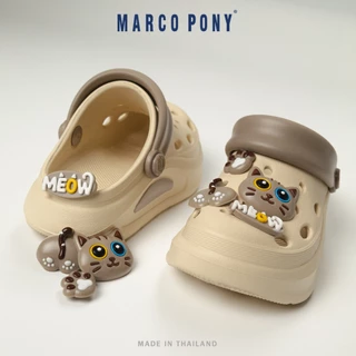 Marco Pony รองเท้ารัดส้นเด็กหัวโตรองเท้าแตะเด็กผู้หญิง แถมตัวติดน่ารัก EVA นุ่มนิ่มใส่สบาย MH9039B