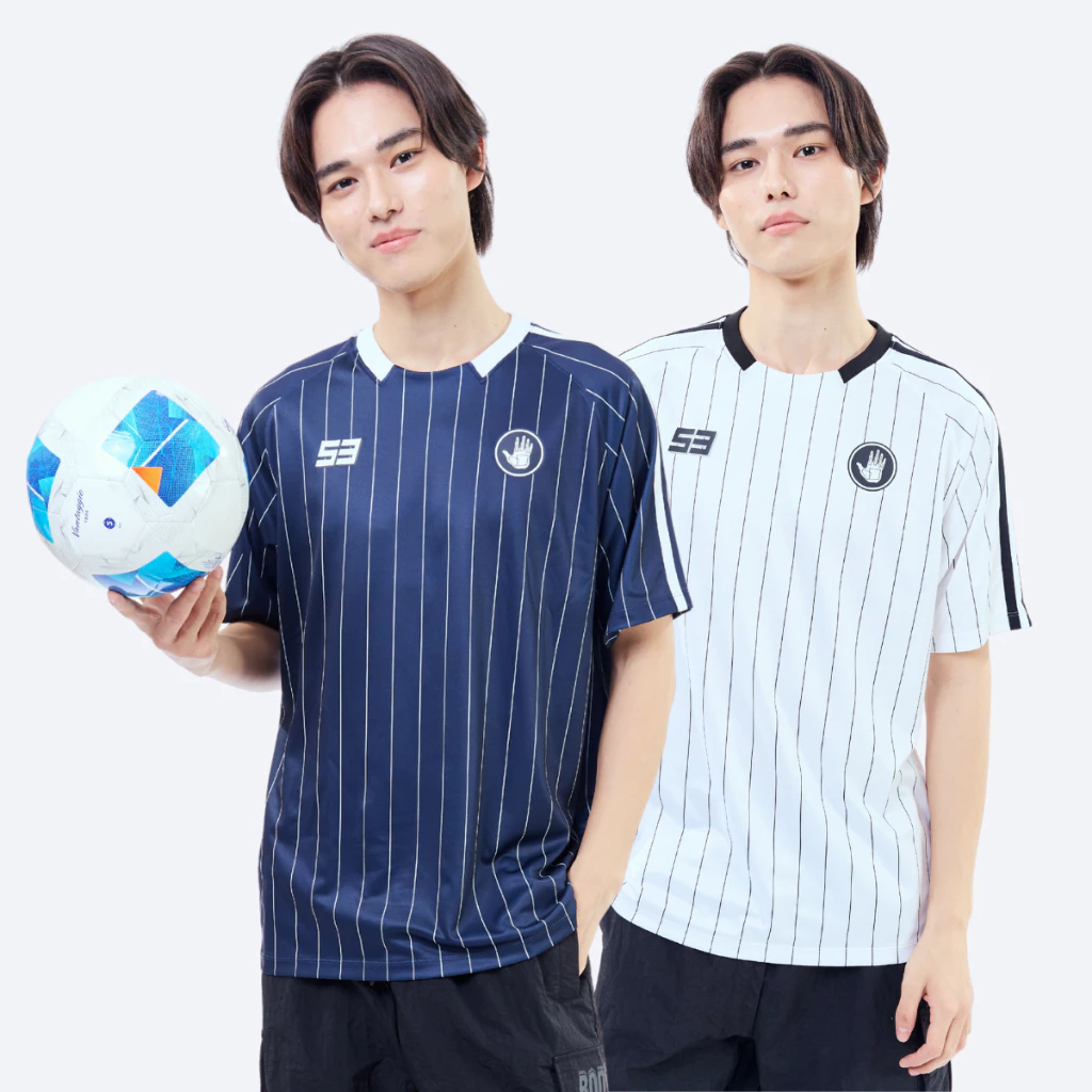 BODY GLOVE SC Soccer Crew Neck Tees 3 เสื้อยืดคอกลม สีขาว-สีกรมท่า
