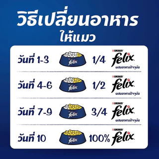 [12ซอง] FELIX อาหารเปียกแมว สำหรับแมวทุกวัย คละรสได้ เฟลิกซ์ 85 กรัม ของแท้ 100%