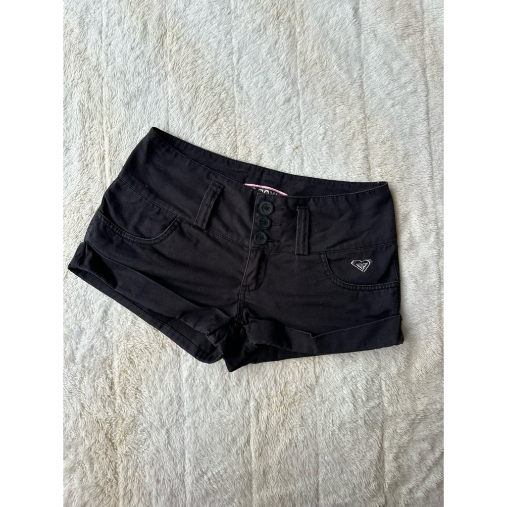 Roxy กางเกงขาสั้น y2k สีดำ