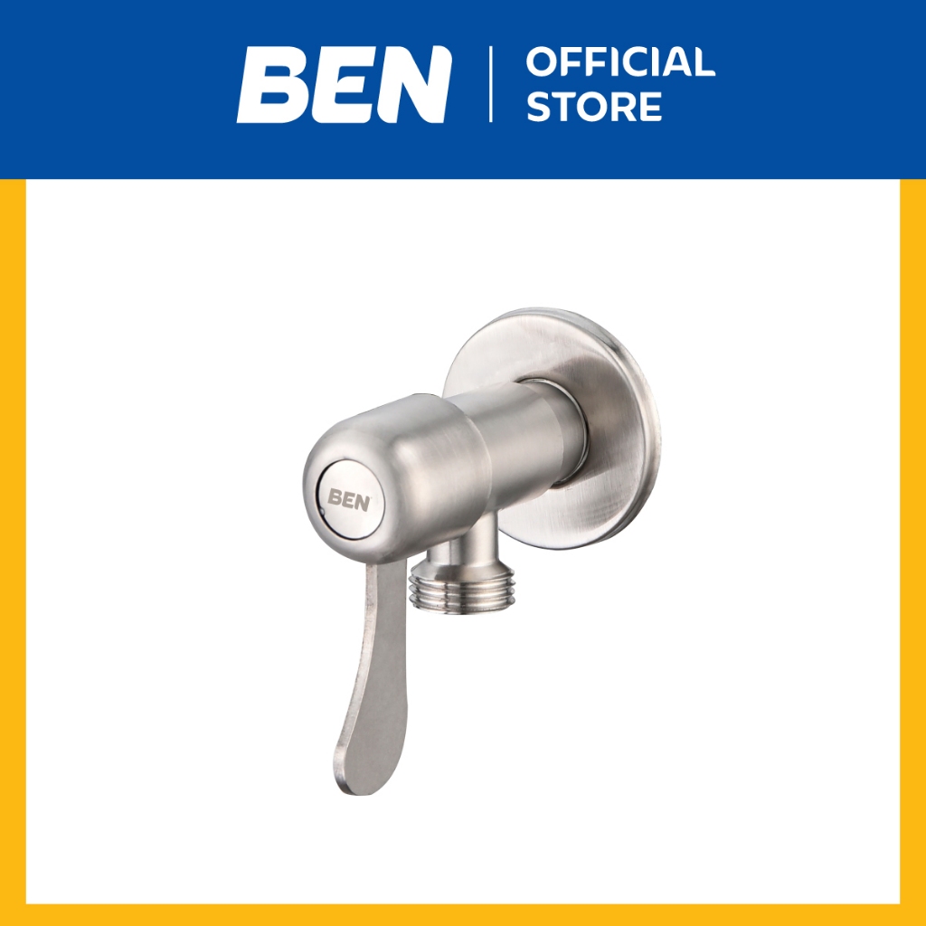 BEN C311-C3999 สต็อปฝักบัวใช้กับฝักบัวมือ/เรนทร์ชาวเวอร์ สแตนเลส 304 สีโครเมียมเงา รับประกันไส้วาล์วน้ำไม่รั่วซึม 10 ปี