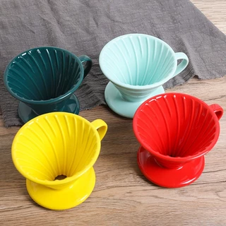 V60 แก้วดริปกาแฟเซรามิค Coffee Dripper ชงได้ 1-2 แก้ว