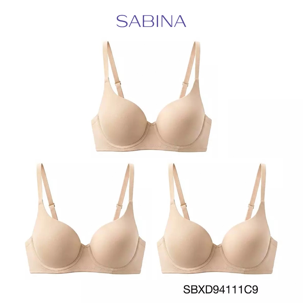 [Online Exclusive] (Set 3 ชิ้น) Sabina Perfect Bra Level 1 เสื้อชั้นใน  มีโครง รหัส SBXD94111C9 - สีเนื้อ