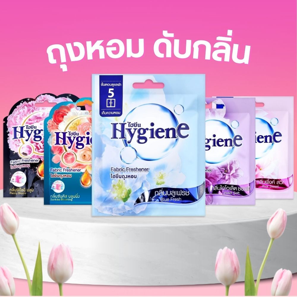 Hygiene ไฮยีน ถุงหอมใช้แขวน ดับกลิ่น ซอง 8g