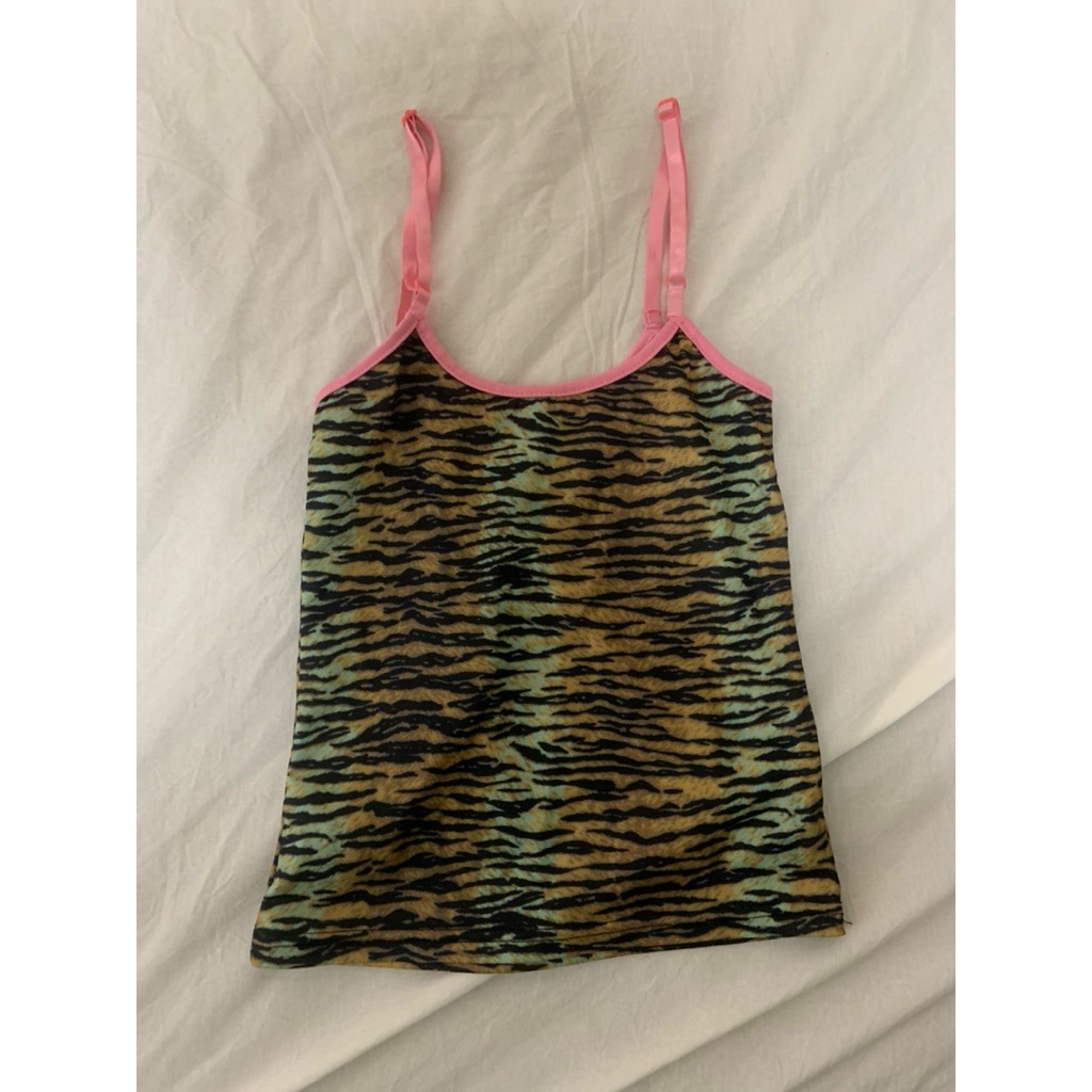 Y2K animal print top