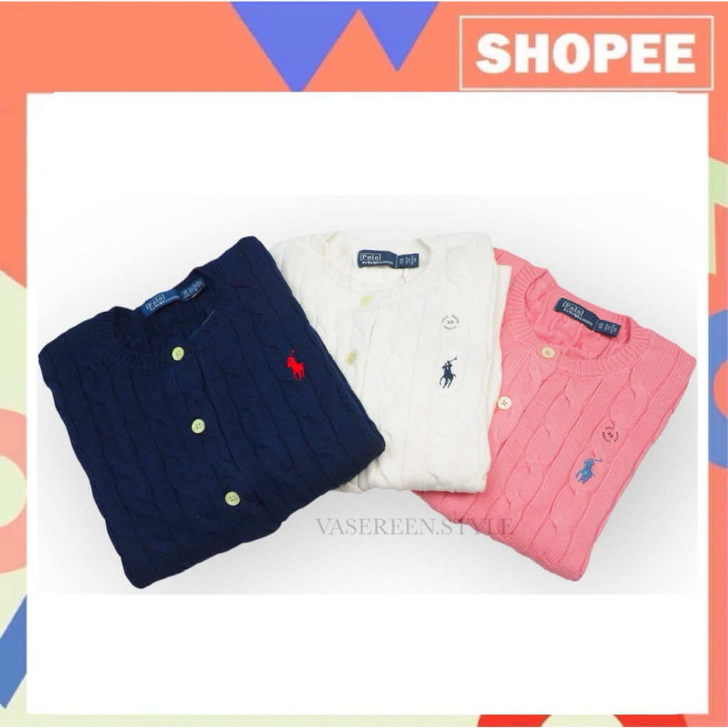RL cardigan pony (แขนสั้น) women
