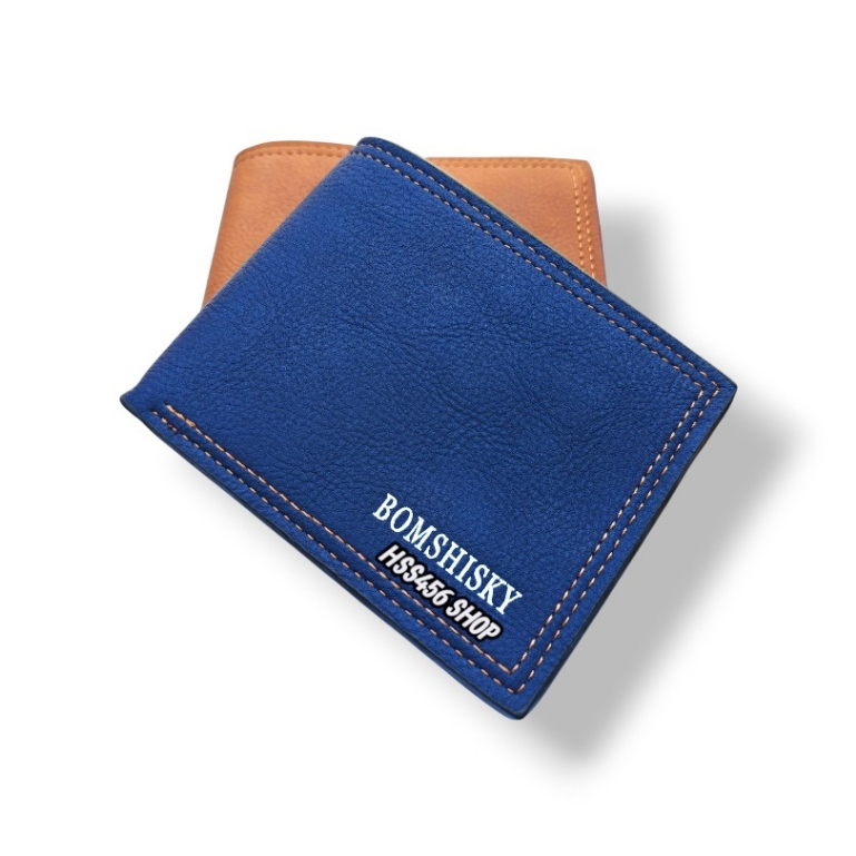 กระเป๋าสตางค์ผู้ชาย Bomshisky ใบเล็ก-สั้น #K-010 (JEAN)