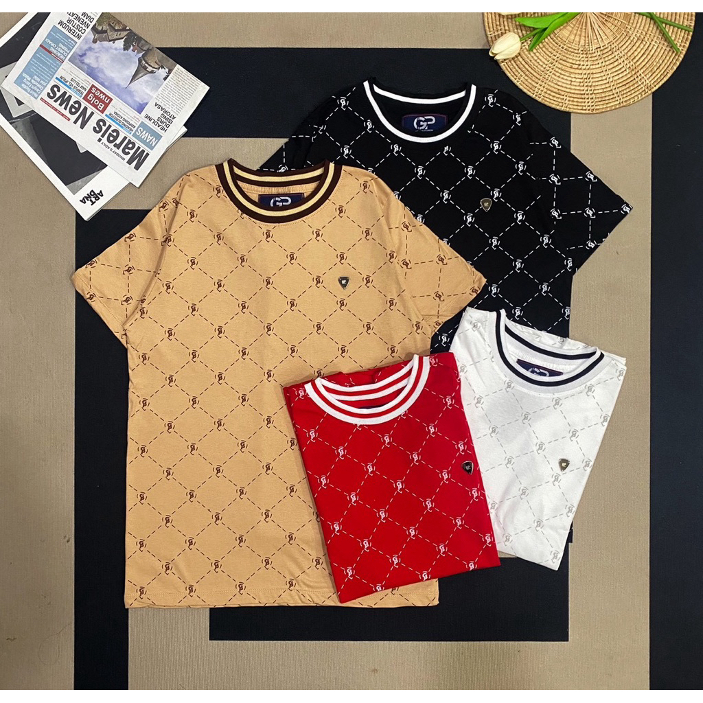 เสื้อยืดปักปิ๊กพิมพ์ลายGpผ้าคอตตอนS-3XLใส่ได้ทุกเพศ