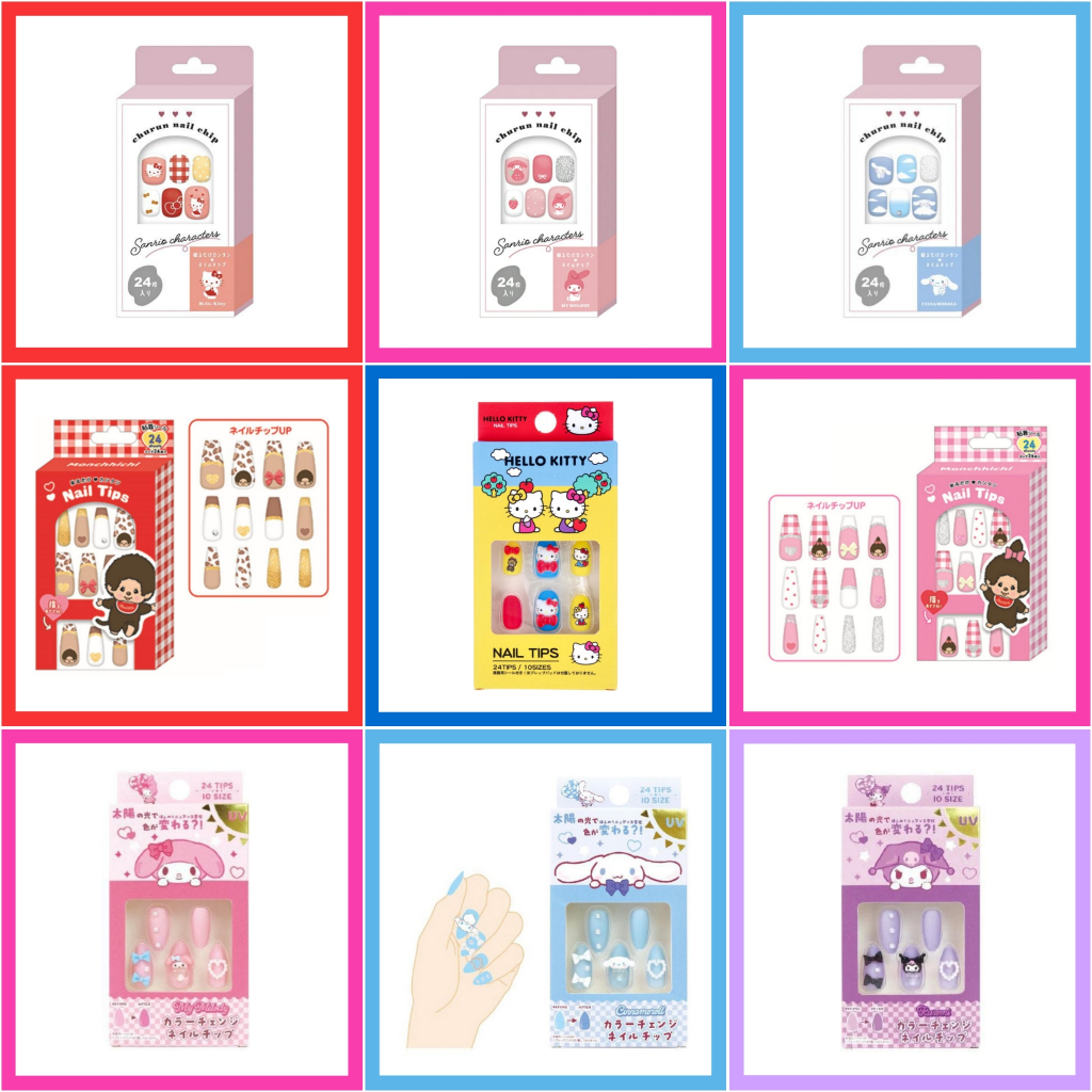 💛 แท้ 100% เล็บเจล Sanrio 🧡 ทำเล็บ สติกเกอร์ สติ๊กเกอร์ตกแต่งเล็บ เล็บปลอม