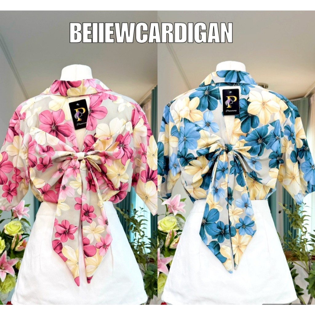 BEIIEW เชิ้ตลายดอกที่ไม่ได้มีดีแค่ข้างหน้า โบว์ด้านหลัง  หรือผูกเอวโชว์ความแซ่บแบบในรูปก็เอาอยู่ค่ะ!