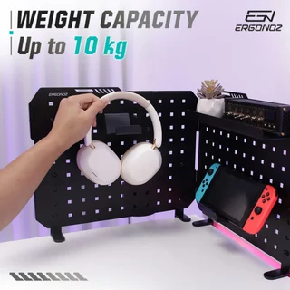 ERGONOZ PANEL03 PEGBOARD DIY ชั้นวางของติดโต๊ะ 47 cm.