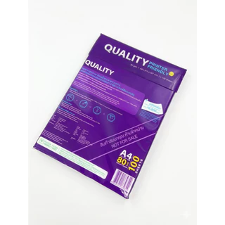 (ส่งด่วน) กระดาษถ่ายเอกสาร A4-80 แกรม Quality ม่วง (100 แผ่น) เป็นสินค้าของแถม