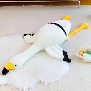 ตุ๊กตาฟามิงโก้สีขาว 105CM ขนนุ่มนิ่มน่ากอดของขวัญวันเกิด ของขวัญวันปัจฉิม มีบริการเขียนการ์ด