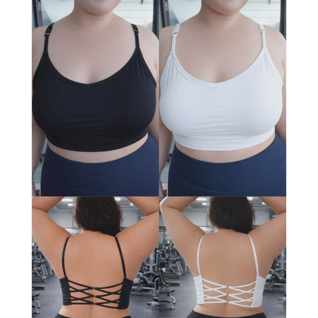 DADABRA รหัส SP1 สปอร์ตบราสาวอวบอ้วน รอบอก 38-48" ฟองน้ำในตัว หนัก 50-120 kg ใส่ได้สบาย