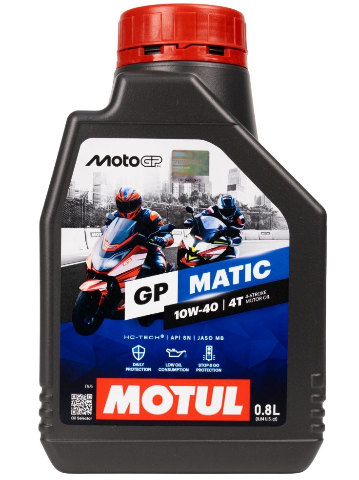 MOTUL GP Power / GP Matic น้ำมันเครื่องที่พัฒนาโดย Motul และ MotoGP เบอร์ 10W-40 สินค้าของแท้จาก Mot