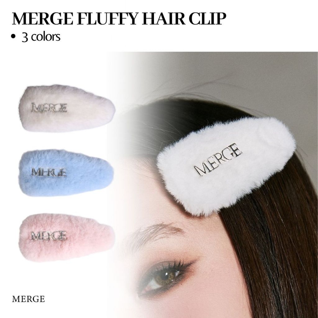 Merge Official - Merge Fluffy Hair Clip (พร้อมส่ง)