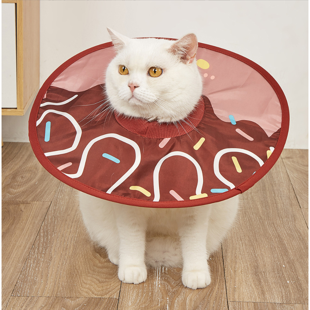 AL-1306 ปลอกคอกันเลีย collar คอลล่ากันเลียแบบผ้านุ่ม แมวหมา ป้องกันการเลียแผล รุ่นปลาหมึก พร้อมส่ง
