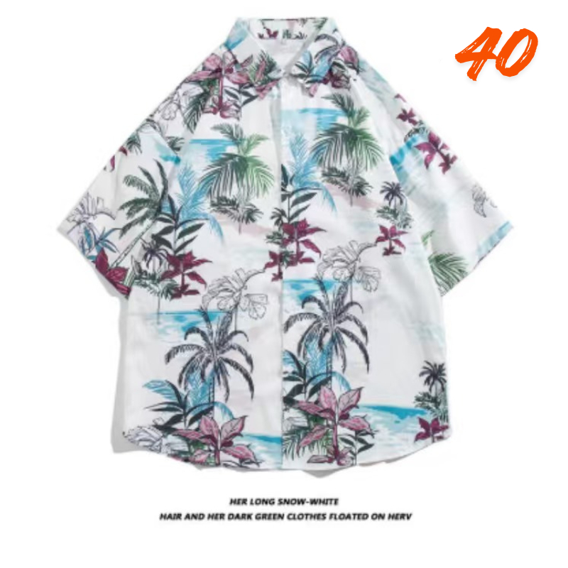เสื้อฮาวาย Size M-3XL ใส่ได้ทั้งชาย-หญิง เหมาะกับเทศกาลสงกรานต์ รูปที่ 5
