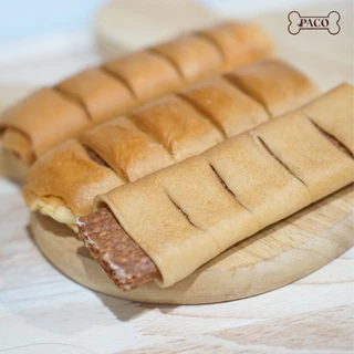 PACO ขนมขัดฟันสุนัข ทรงขนมปัง ( 5 นิ้ว) ขนมหมา ขนมสุนัข มาตรฐานส่งออก ราคาส่ง ขนมขัดฟันหมา ขนมหมาเคี้ยวเล่น