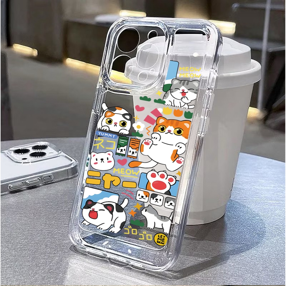 TP เคสใส กันกระแทก สำหรับ iPHONE 17Pro 17Air 17E 17ProMax 11/12/13/ Pro Max 13mini 12mini เคสการ์ตูน