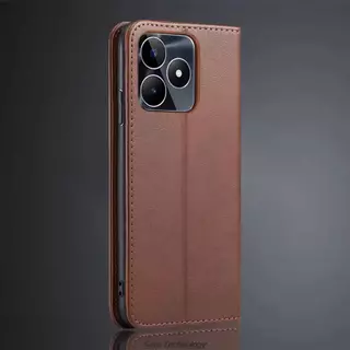เคสฝาพับ กระเป๋าหนัง เปิดปิด สำหรับ OPPO Realme C51 C53 C55 Note50 Realme C61 C63 Note60 เคสกันกระแทก มีช่องใส่บัตร