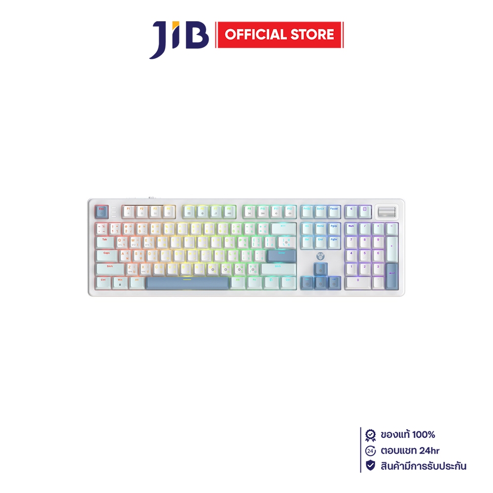 WIRELESS KEYBOARD (คีย์บอร์ดไร้สาย) FANTECH MK895 ATOM PRO106 -  RGB EN/TH WHITE-BLUE