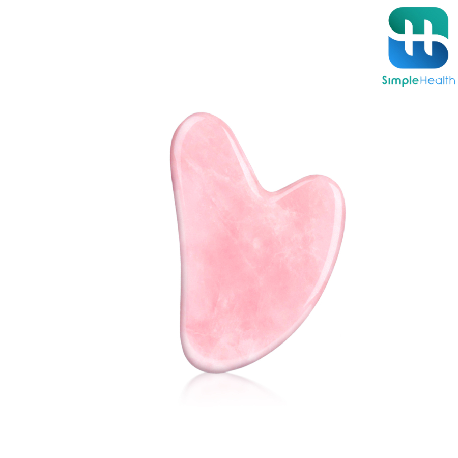 Simple Healthcare หินกัวซา กัวซานวดหน้า ที่นวดหน้า Gua Sha หยกแท้ กระชับ ลดริ้วรอย