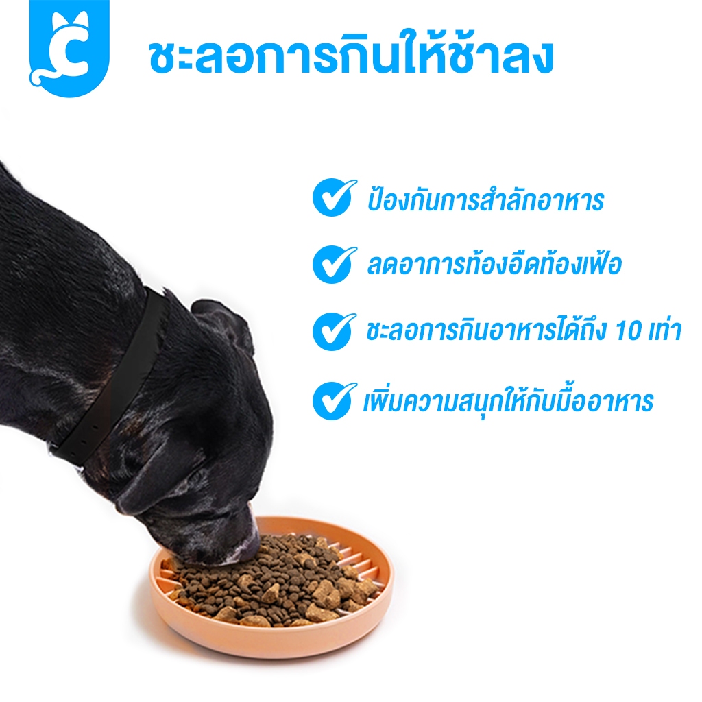 [ส่งฟรี🇹🇭] CleverPet ชามอาหารสัตว์เลี้ยง ชามอาหารฝึกให้ทานช้าลง ชามซิลิโคน ชามกินช้า สุนัข แมว จานอาหารสุนัข Slow Feeder รูปที่ 3