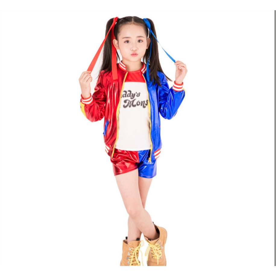 ชุดแฟนซี ฮาร์ลีย์ ควินน์ / ฮารี่ควีน สำหรับ เด็ก ผู้ใหญ่ Harley Quinn Kid - Adult Costume Fancy Part